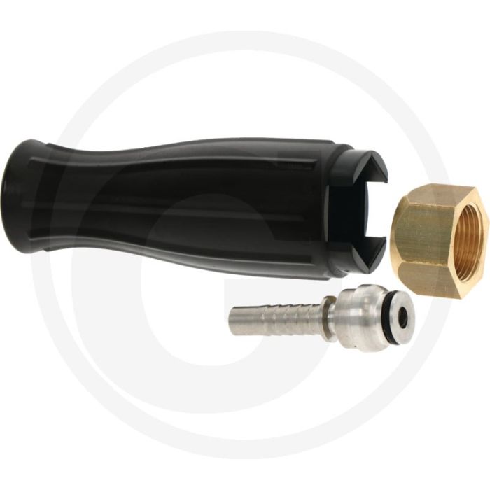 Perspilaar-K M22-08 zwart, Staal, gegalvaniseerd.