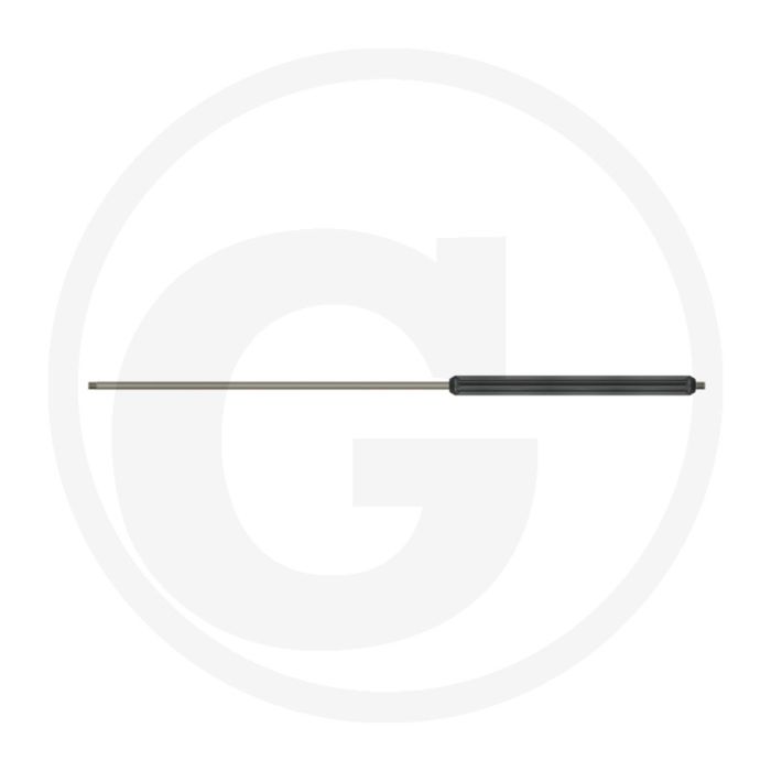 Spuitlans Roestvrijstaal 700mm 400bar 150°C Zwart - Zonder spuitdop