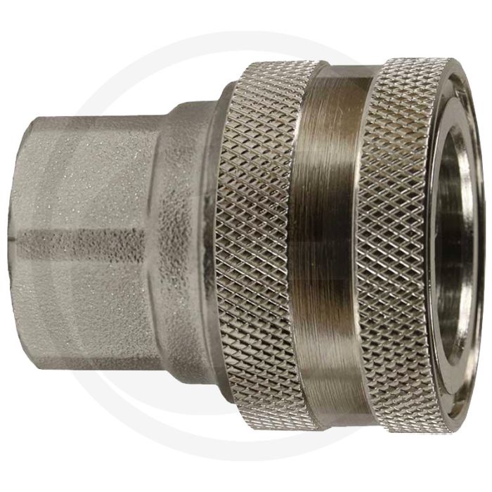 Hogedruk snelkoppeling 3/8" IG, 250 bar, Messing vernikkeld