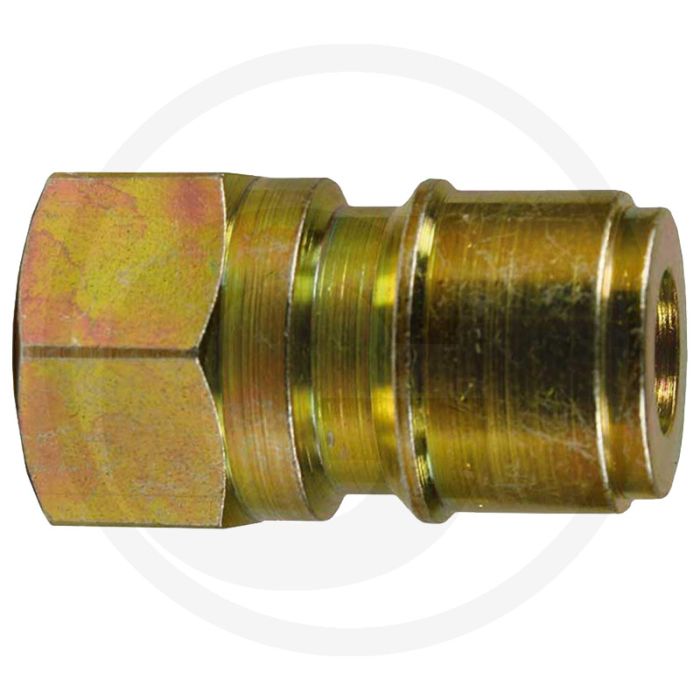 Hogedruksteeknippel 3/8" IG, 250 bar, Verzinkt staal