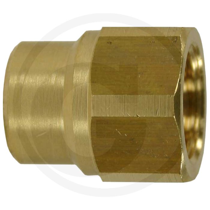 Verloopsok Messing 1/4" IG 3/8" IG 28mm 150°C 400bar