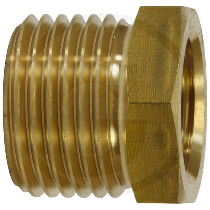 Verloopsokken Messing 1/2" buitendraad, 3/8" binnendraad - 150°C