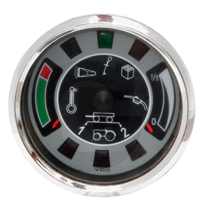 Controle-instrument (100 mm inbouwmaat  alleen voor watergekoelde motoren)