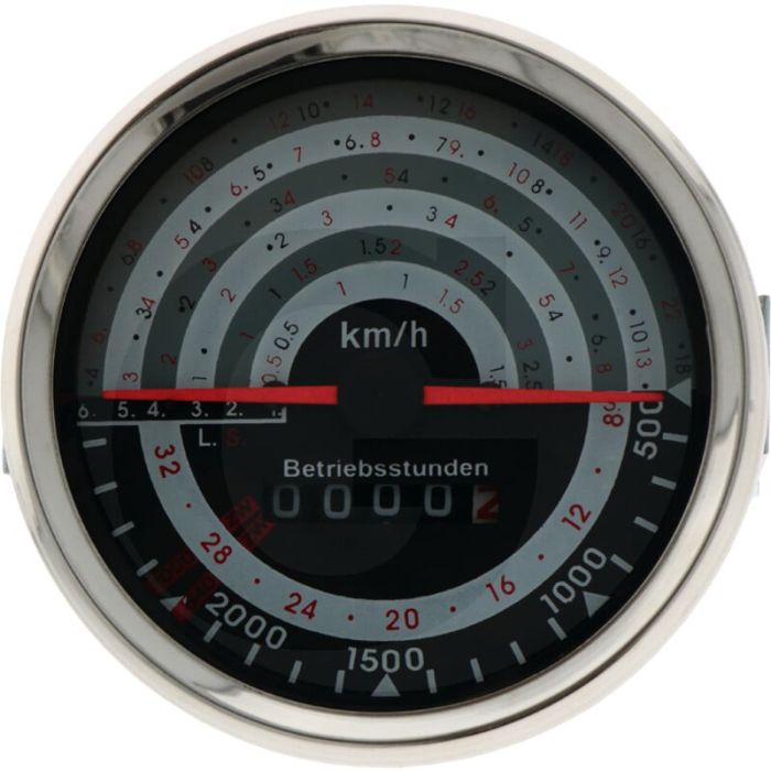 Tractormeter (Inbouwmaat Ø: 100 mm)