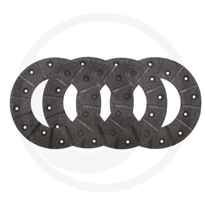 Remvoering (voor voetrem  ;Ø: 165 mm  ;4 stuks  ;met klinknagels)