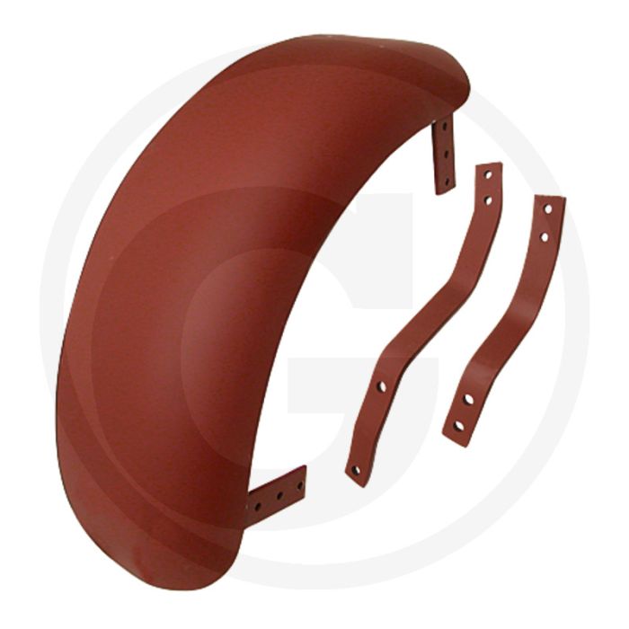 Spatbord - Links voor 16" banden - 770 x 180 mm - Gegrond