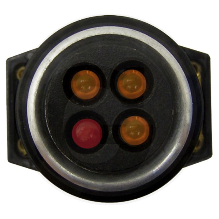 Controlelamp 1x rood, 3x oranje