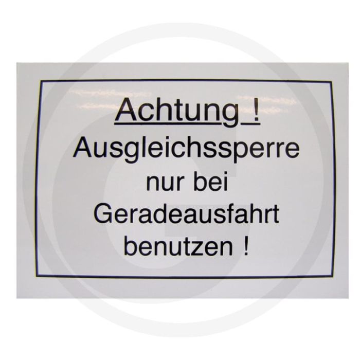 Achtung! Sperdifferentieel Rood