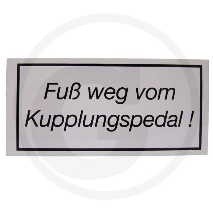 Fuß weg vom Kupplungspedal - Rood.