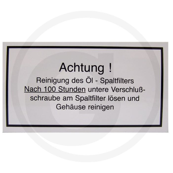 WAARSCHUWING! Reinigung des Öl..