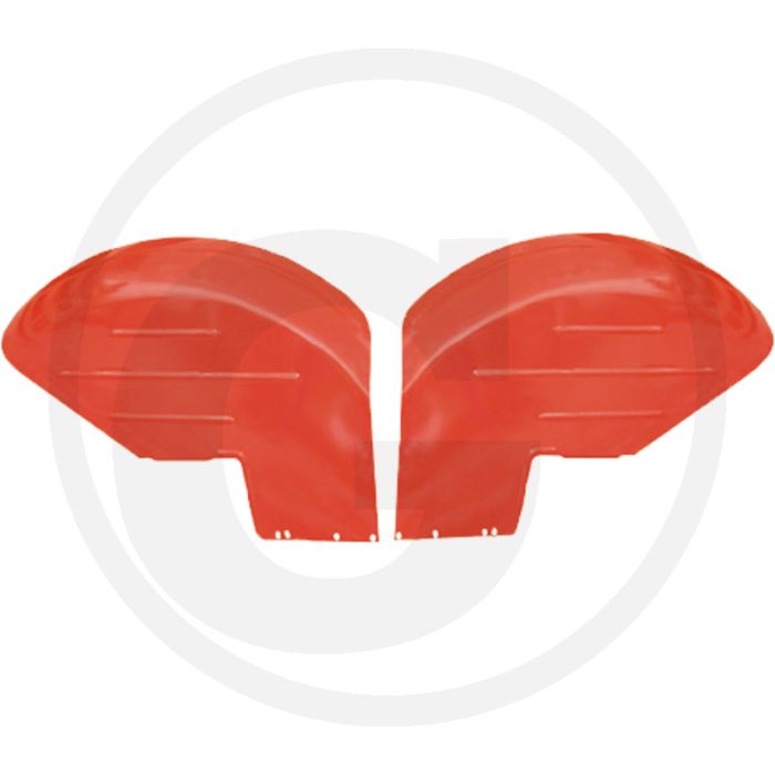 Spatbordenset (12"  schelpuitvoering)