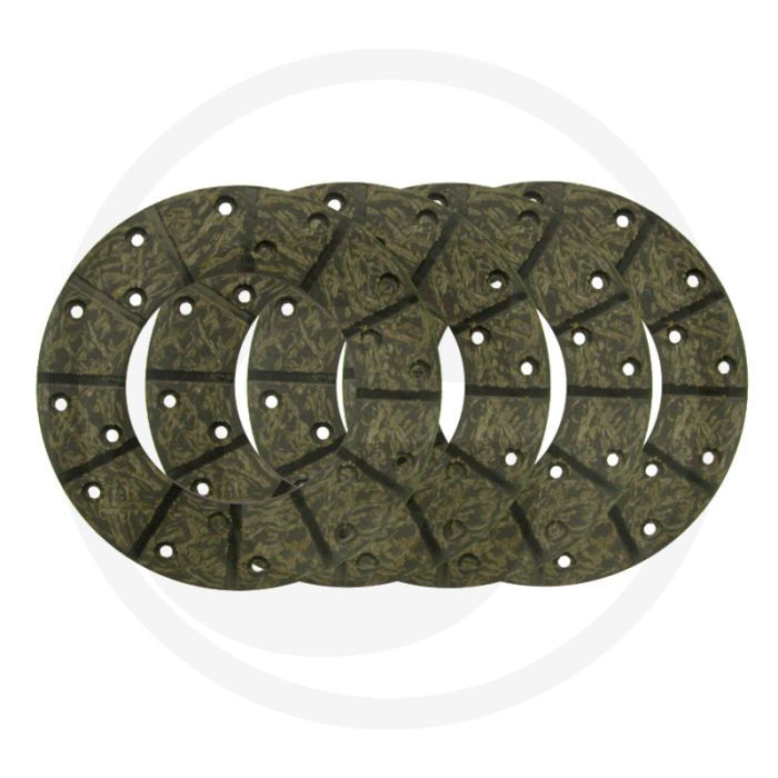 Remvoering (Voor voetrem  ; Ø: 178 mm  ; 4 stuks  ; met klinknagels)