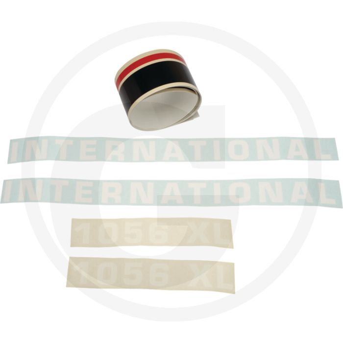 Transferset (zwart - wit - rood)