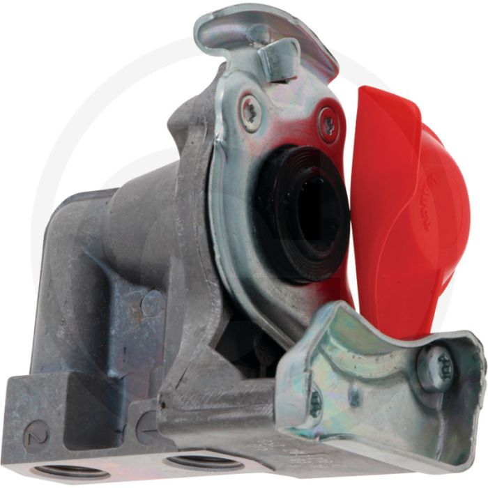 Luchtdrukkoppeling Rood, dubbele aansluiting, M16x1,5 U424/U425