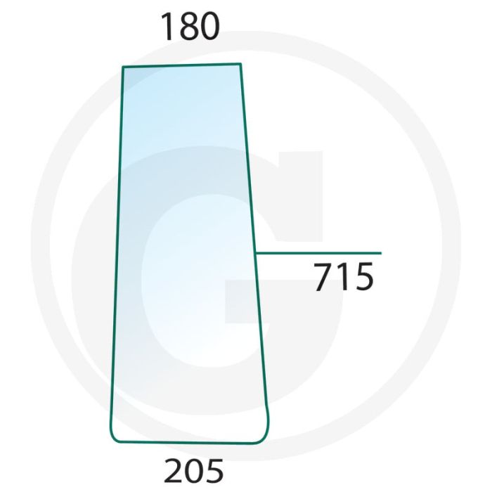 Zijruit getint - Trac 1100, 1300, 1400, 1500, 1600, 1800