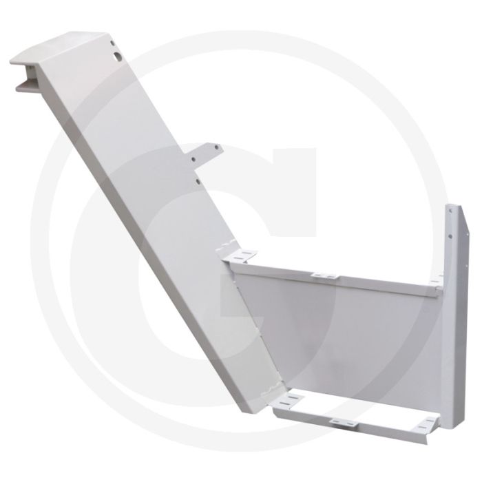 Traptrede Links, 2-treden, 300 mm breed, Gegrond