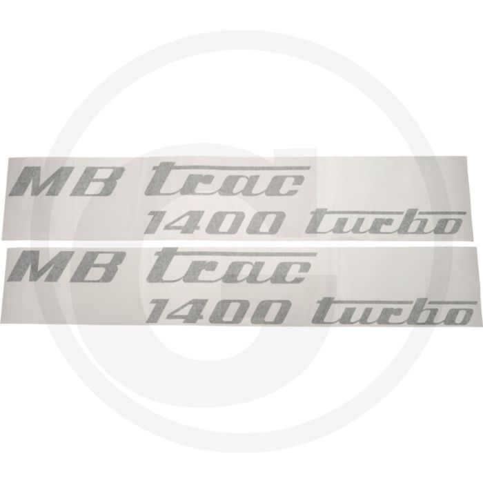 Stickerset (Trac 1400 turbo, olijfgroen, links en rechts)