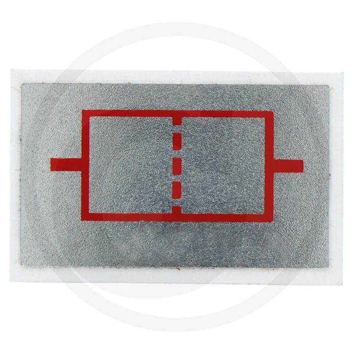 Sticker - Controlelampje luchtfilter, oude uitvoering