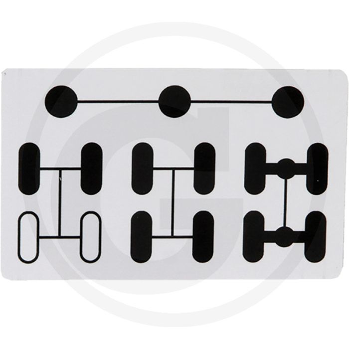 Sticker (4wd schakeling) Sticker (4wd schakeling)
