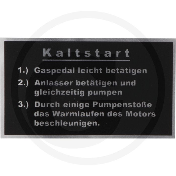 Sticker (koudstart)