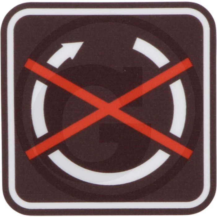 Sticker (motorstop) Sticker (motorstop)