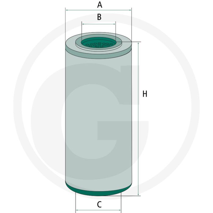 MANN FILTER Filter - Buiten-Ø:57mm, Hoogte:121mm