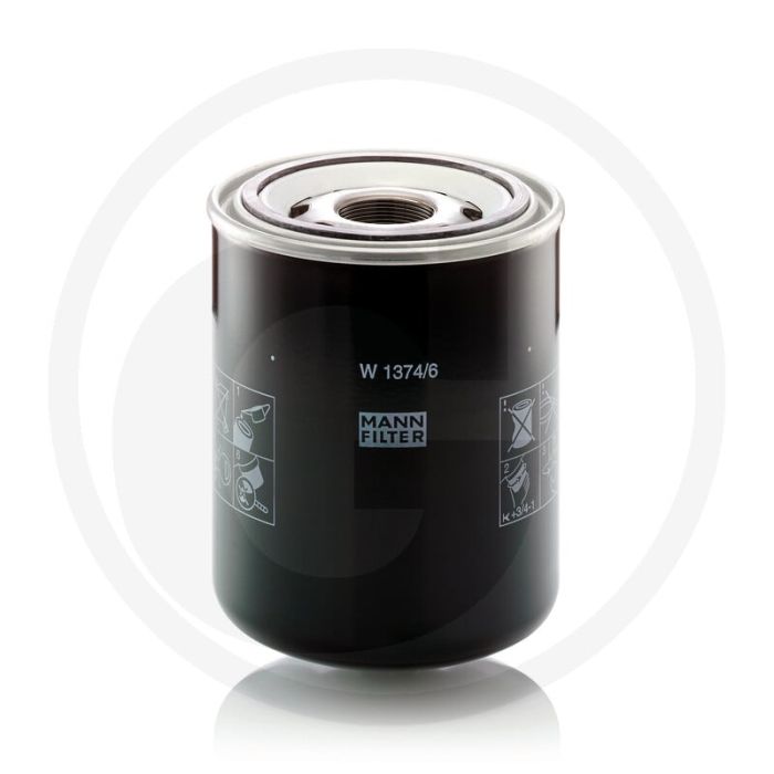MANN FILTER Motoroliefilter - Buiten-Ø:136mm, Hoogte:177mm, MANN nr.:W1374/6