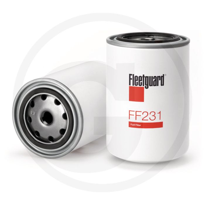 Fleetguard Brandstoffilter FF231, Ø93,5mm, Hoogte 142,1mm, Draad M16 x 1,5