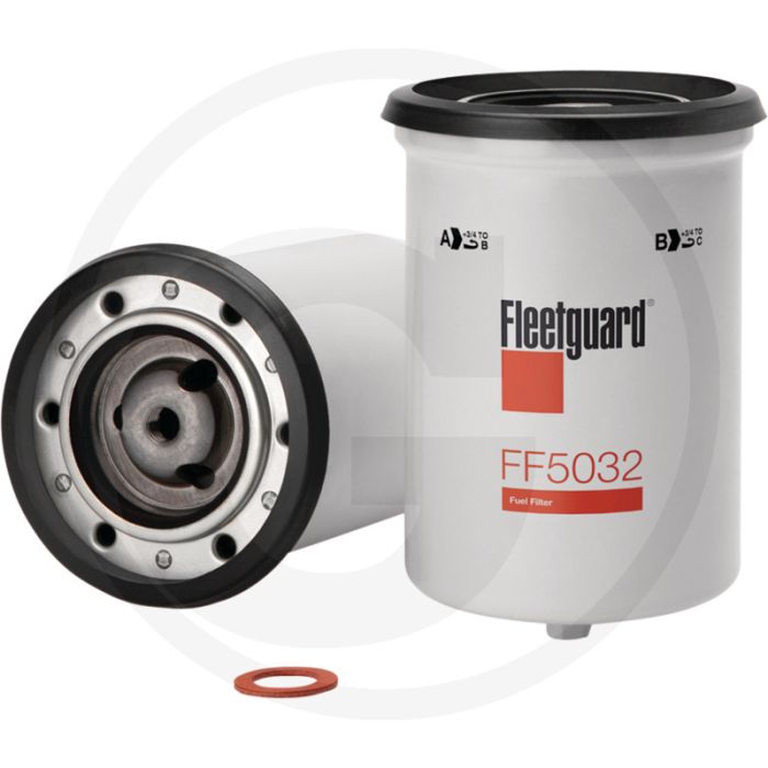 Fleetguard Brandstoffilter - Hoogte 121,95mm, Draad 7/16"-20 UNF-2B