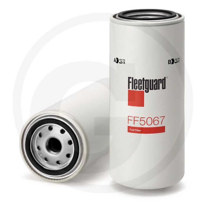 Fleetguard Brandstoffilter - Hoogte 224,03 mm, Draad 7/8"-14 UNF-2B
