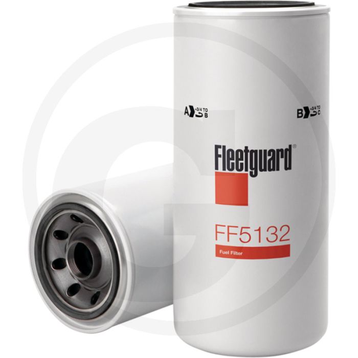 Fleetguard Brandstoffilter - Buiten-Ø 135,74mm, Hoogte 309,65mm, Draad 1 3/8"-16 UNS-2B