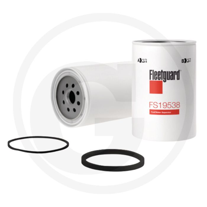 Fleetguard Brandstofvoorfilter FS19538, 110,74mm Ø, 157,48mm L, 1-14 UNS-2B Draad