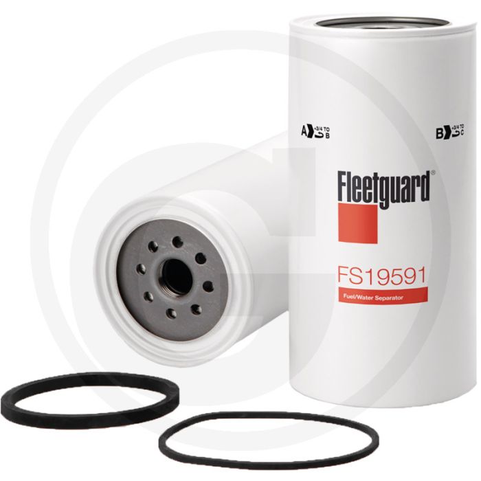 Fleetguard Brandstofvoorfilter FS19591, Ø107mm, Hoogte 221mm