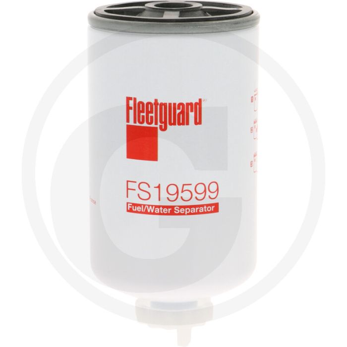 Fleetguard Brandstofvoorfilter FS19599, Ø77mm, Hoogte 156mm, M16 x 1,5 Draad