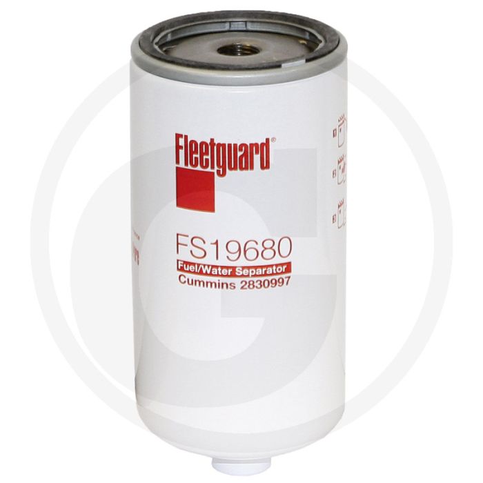 Fleetguard Brandstofvoorfilter FS19680, Ø 76,99mm, Hoogte 162,99mm, Draad M16 x 1,5