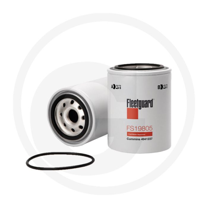 Fleetguard Brandstofvoorfilter FS19805, Ø 94,01 mm, Hoogte 132,21 mm, M24 x 1,5 Draad
