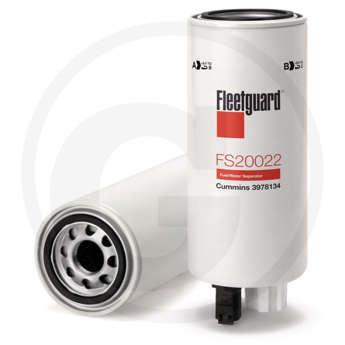 Fleetguard Brandstofvoorfilter - Hoogte 247,37 mm, Draad 1 1/8"-16 UN-2B