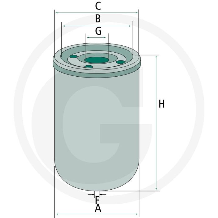 MANN FILTER Brandstoffilter - Ø 76mm, Hoogte 124mm, Draad M16 x 1.5