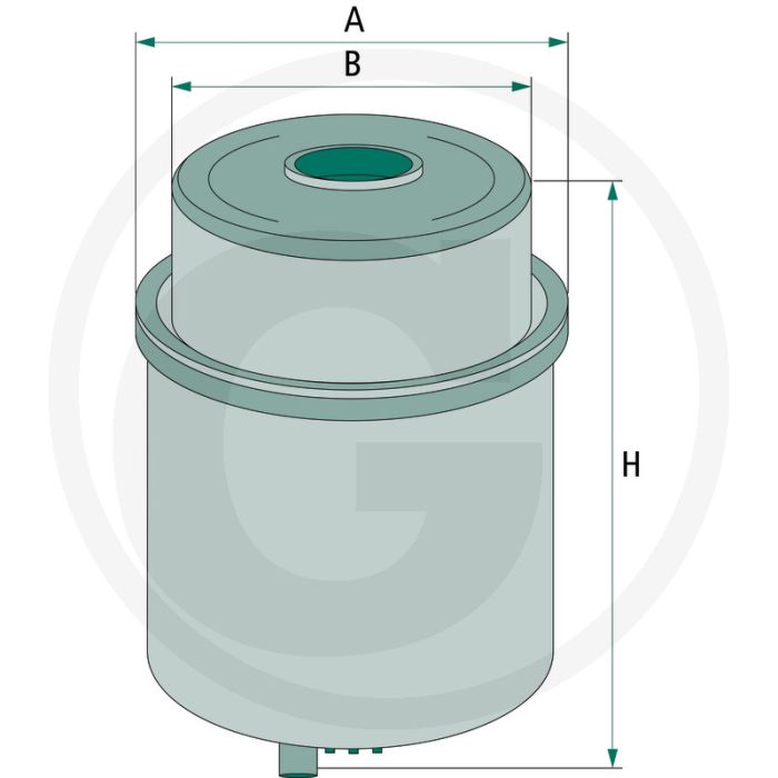 MANN FILTER Brandstoffilters - Diesel, Ø 83mm, H 136mm, MANN nr. WK8127