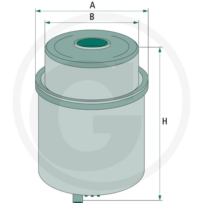 MANN FILTER Brandstoffilter - Diesel, Ø 83mm, Hoogte 136mm