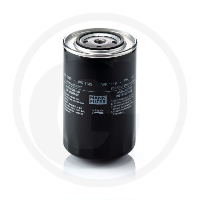 MANN FILTER Brandstoffilter WK1149, Diesel, Ø108mm, Hoogte 168mm, M16 x 1,5 Draad