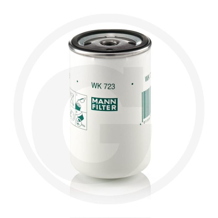 MANN FILTER Brandstoffilter WK723, Diesel, Ø 76mm, Hoogte 124mm, Draad M16 x 1.5