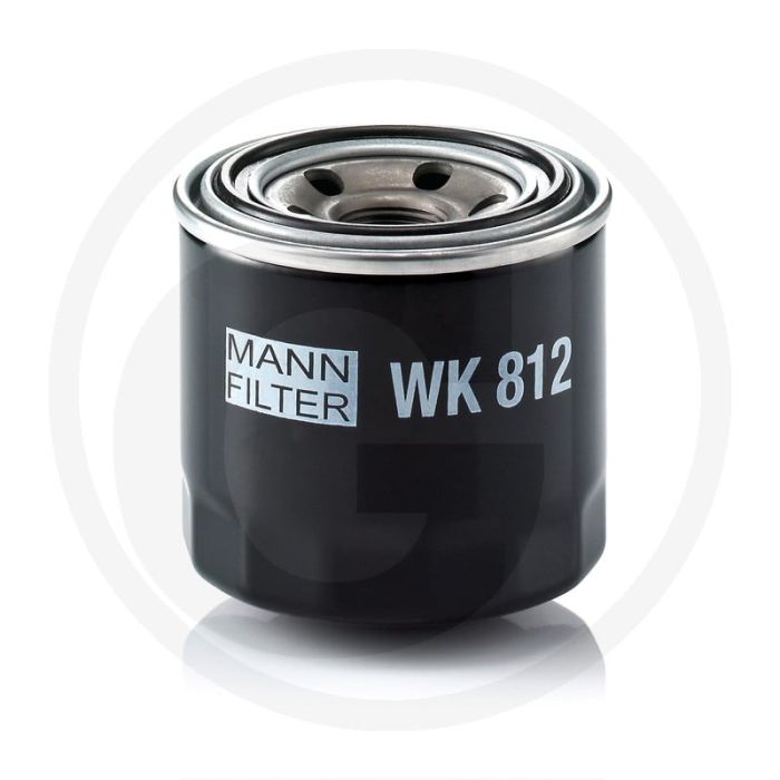 MANN FILTER Brandstoffilter WK812, Diesel, Ø76mm, Hoogte 73mm, Draad M20 x 1,5