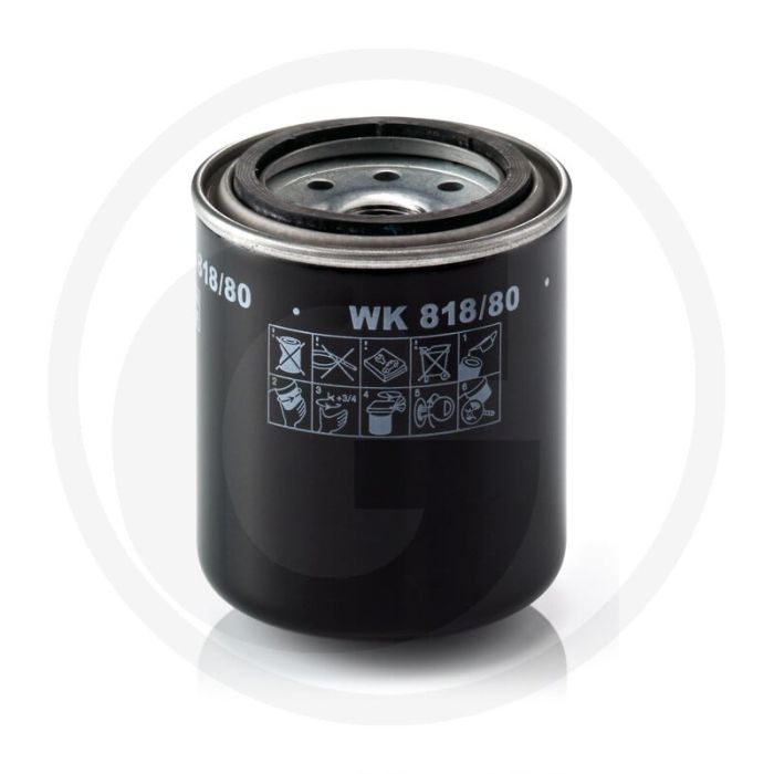 MANN FILTER Brandstoffilter WK818/80, Ø82mm, H92mm, M20x1.5