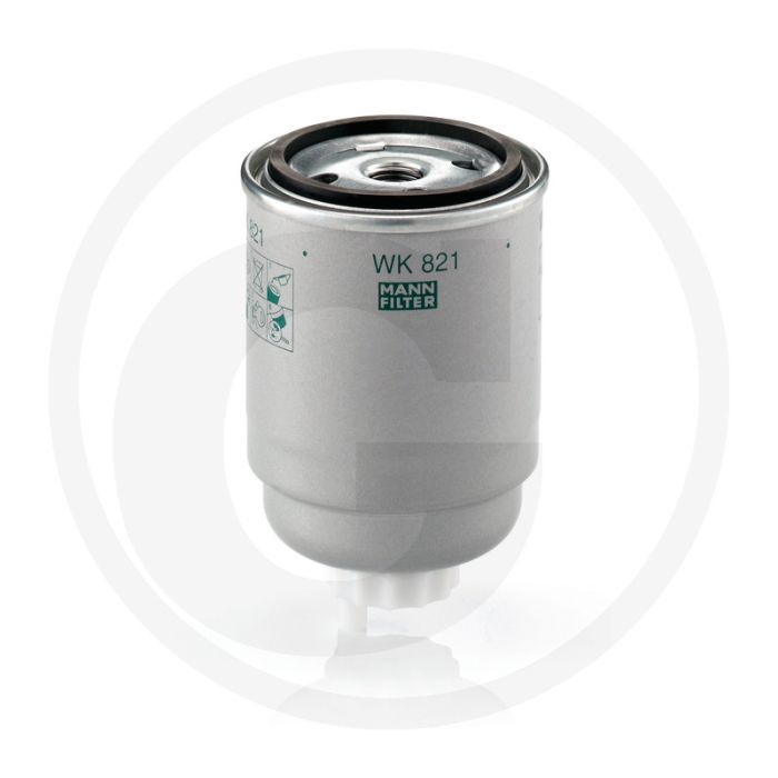 MANN FILTER Brandstoffilter WK821, Diesel, Ø81mm, Hoogte 129mm, M16 x 1.5 Draad