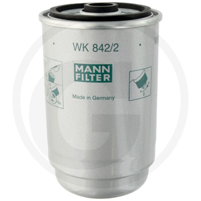MANN FILTER Brandstoffilter WK842/2, Diesel, Ø81mm, Hoogte 158mm, M16 x 1.5 Draad