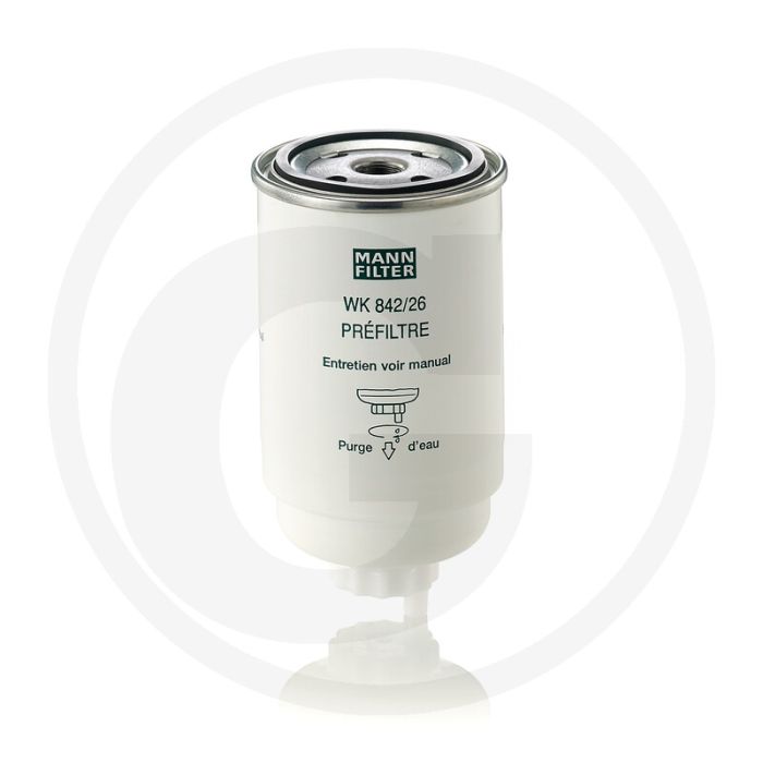 MANN FILTER Brandstoffilter WK842/26, Diesel, Ø82mm, H156mm, M16x1.5