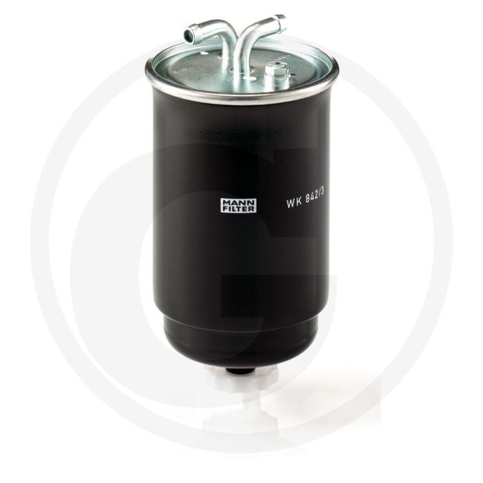 MANN FILTER Brandstoffilter WK842/3 - Diesel, Ø80mm, H150mm, Aansluiting 8/8mm