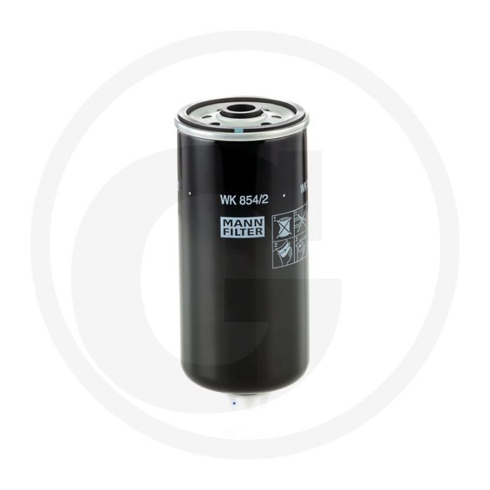 MANN FILTER Brandstoffilter - Diesel, Hoogte 189mm, Draad M16 x 1.5, Ø 76mm