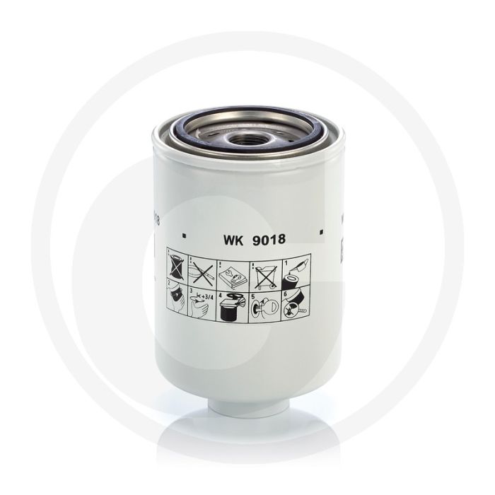 MANN FILTER Brandstoffilter - Diesel, Ø93,8mm, Hoogte 146mm, M20 x 1,5 Draad, Met afdichting